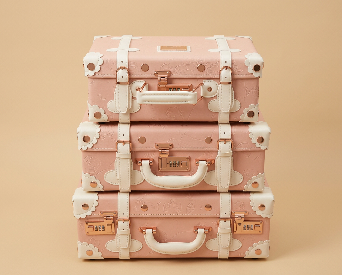 Bellamy trunk trio - blush