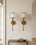 Cristallo wall light — brass
