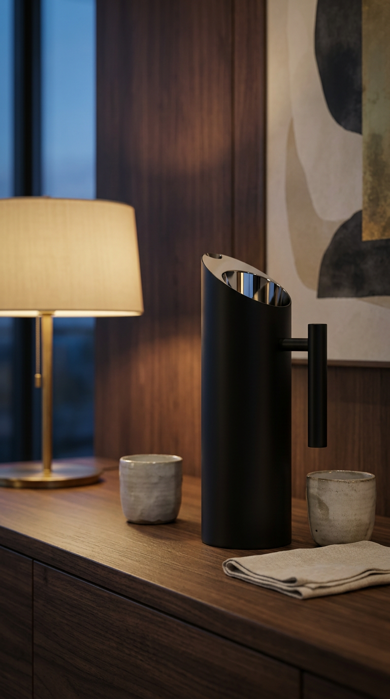 The Forma Jug — Sculptural Black Vessel