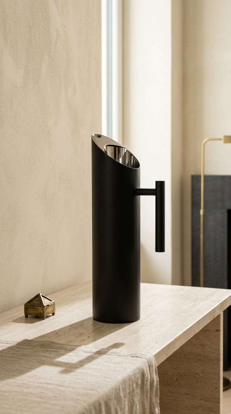 The Forma Jug — Sculptural Black Vessel