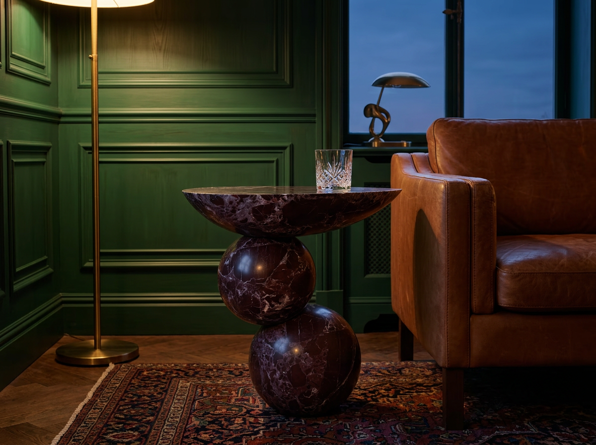The Sfera Marble Side Table