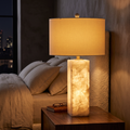 Stone table lamp