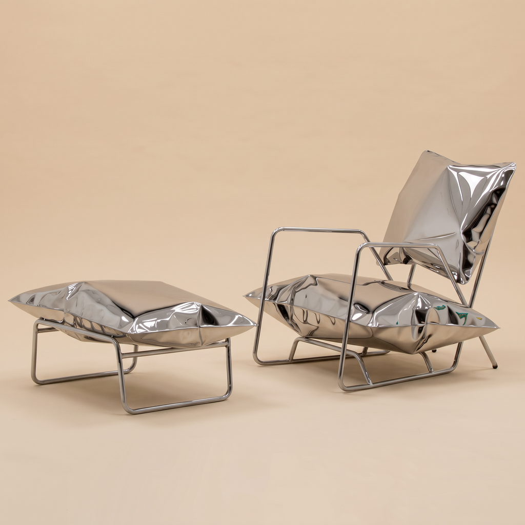 The Solenne Chair & footstool set