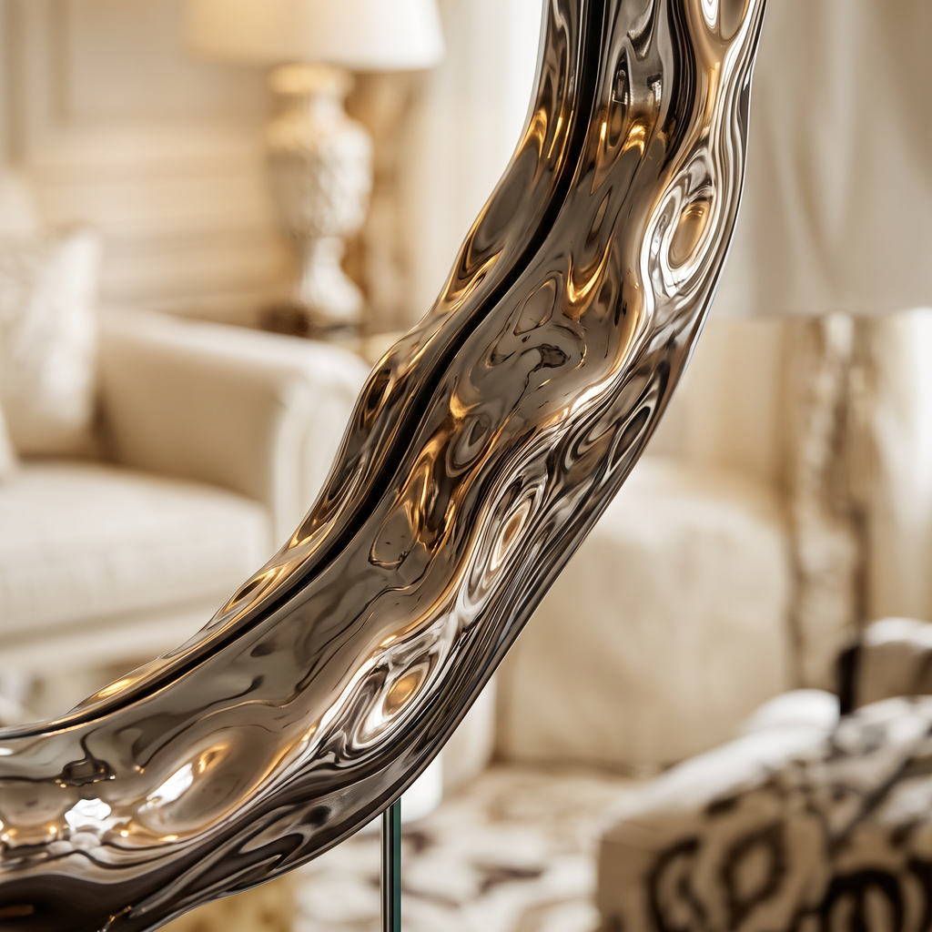 Odina Silver Mirror - Large