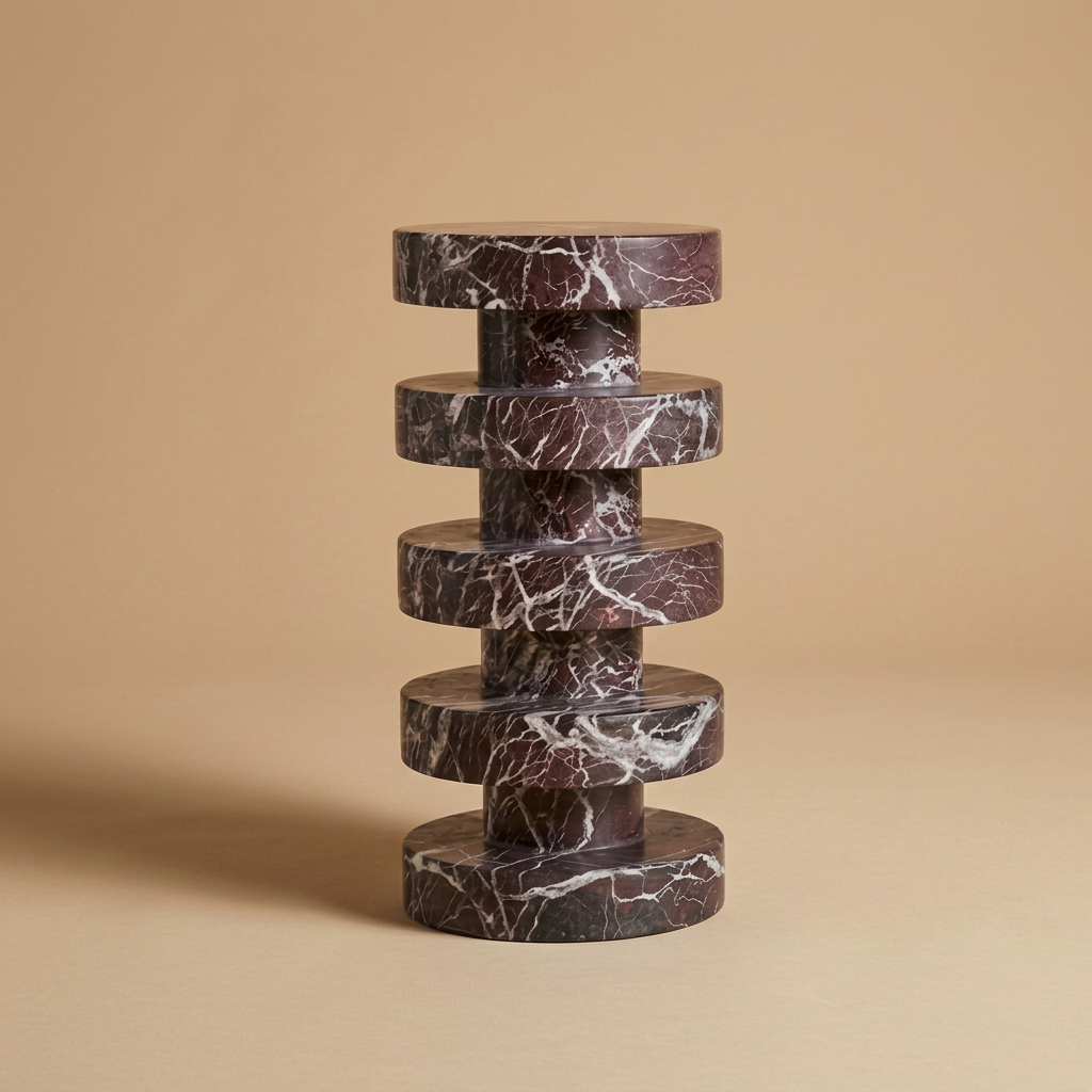The Rocchetto Marble Side Table