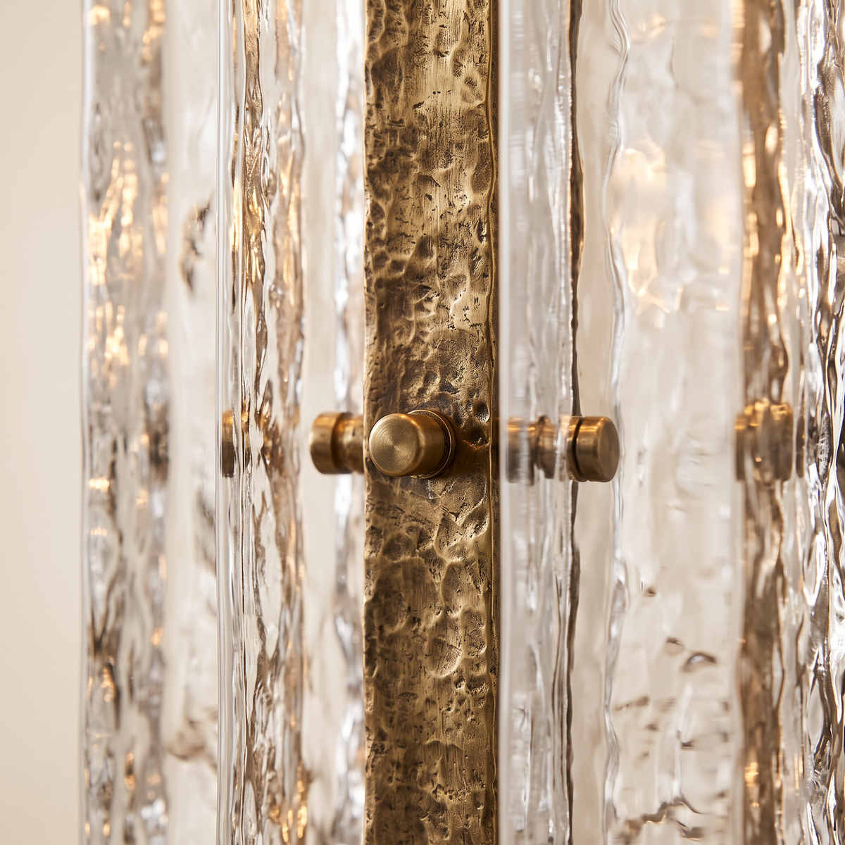 Glass Column Table Lamp