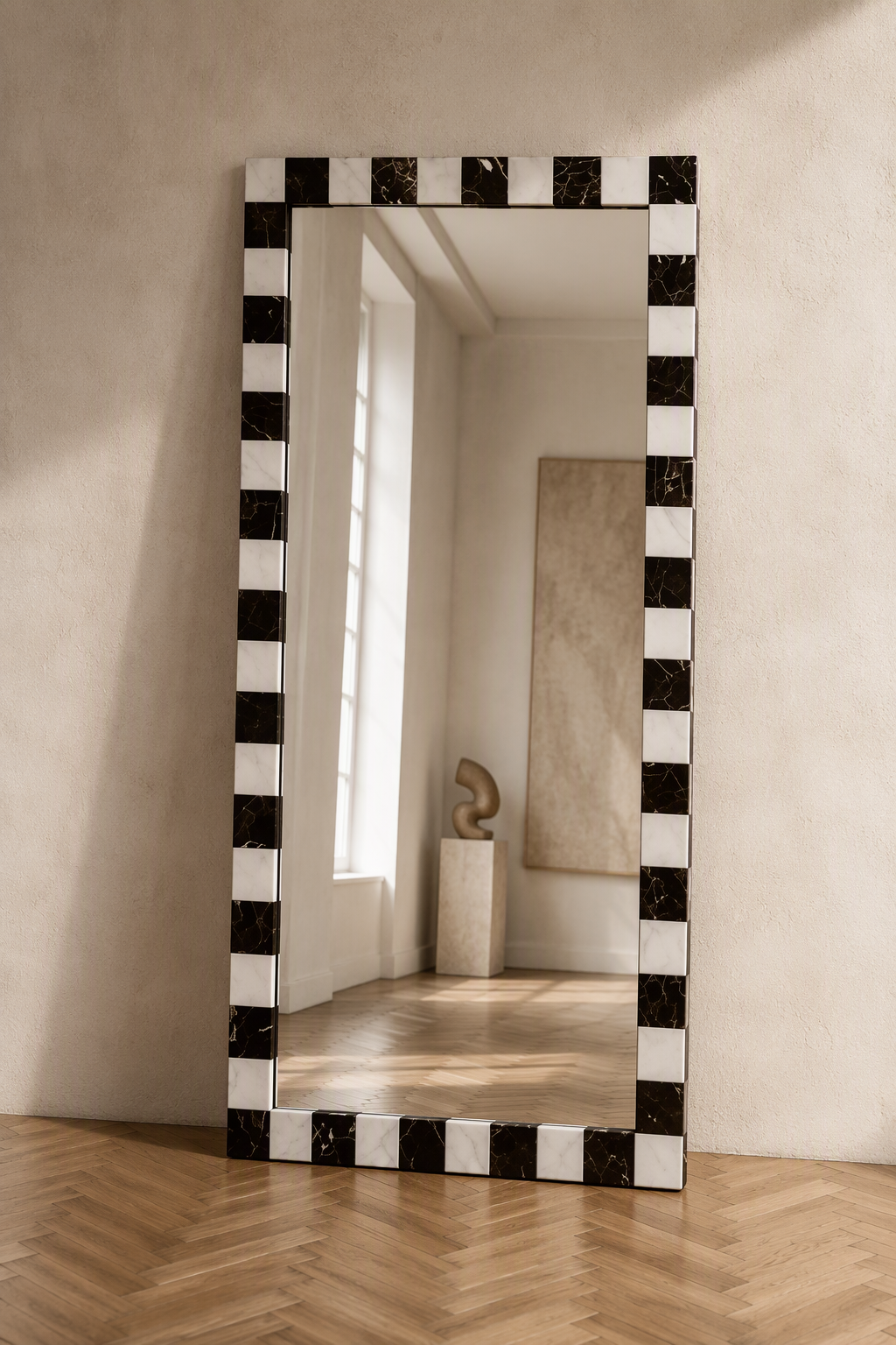 The Checkmate Grand Floor Mirror