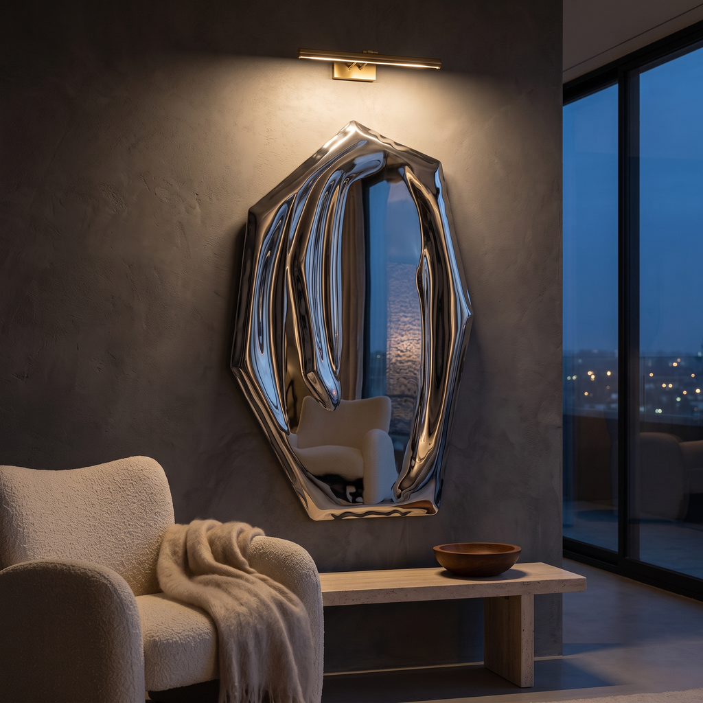 Odina Silver Mirror - Small