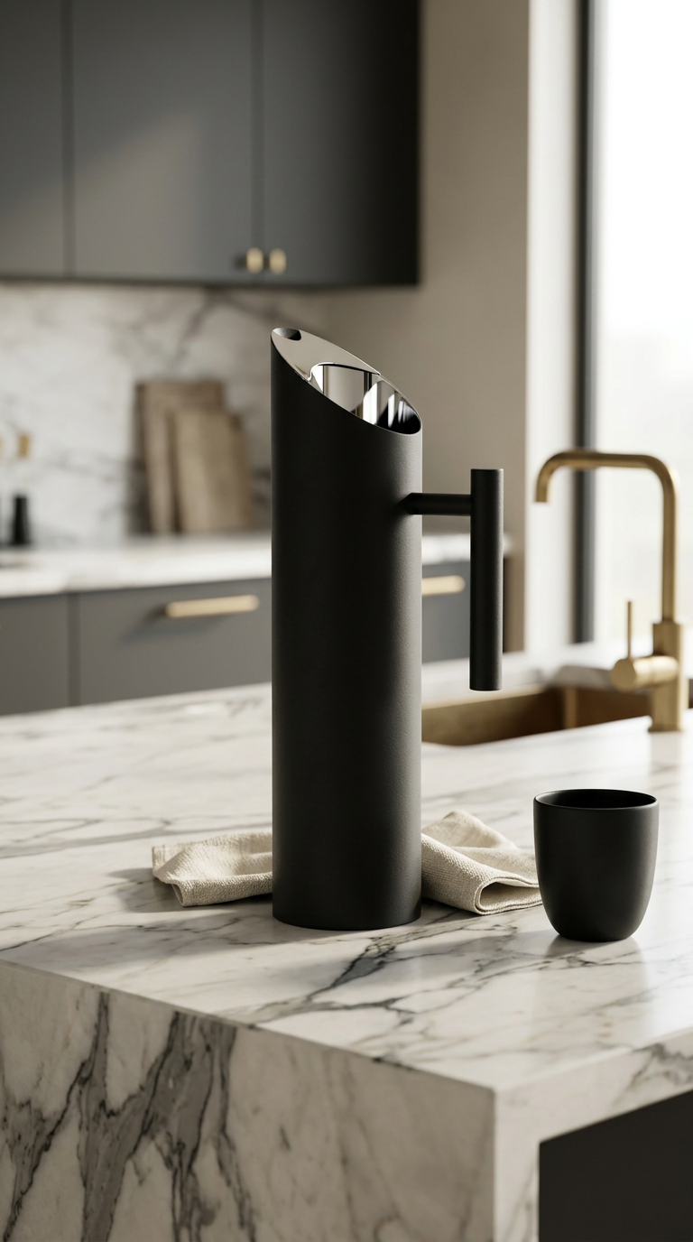 The Forma Jug — Sculptural Black Vessel