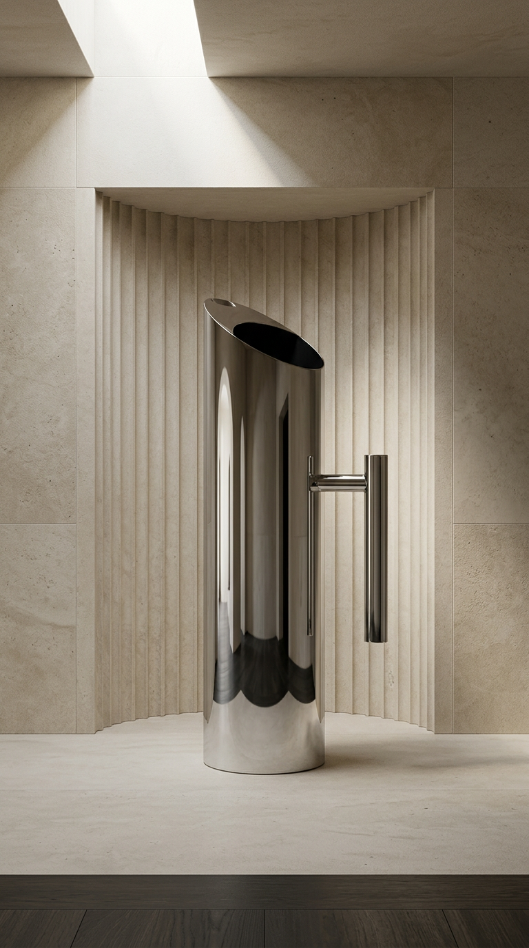 The Onice Pitcher — Polished Steel