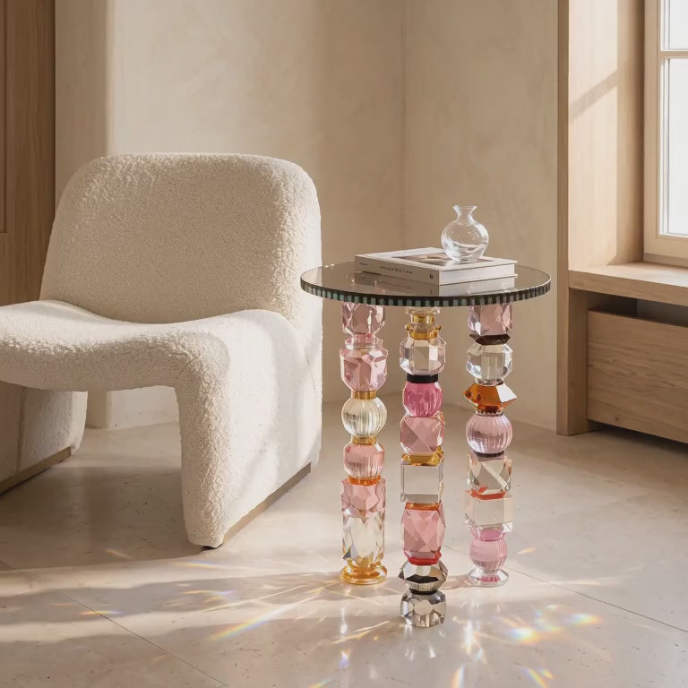 The Prismatic Crystal Side Table