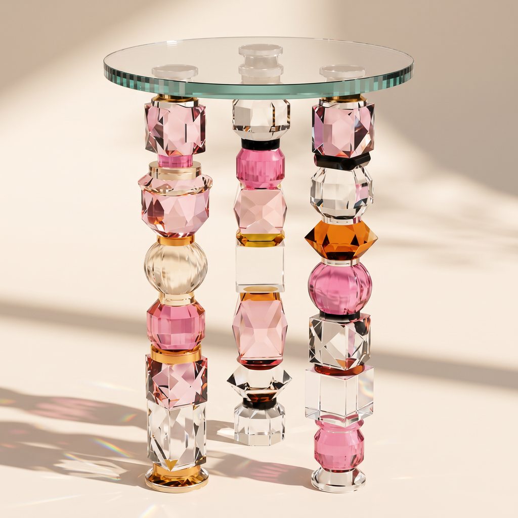The Prismatic Crystal Side Table