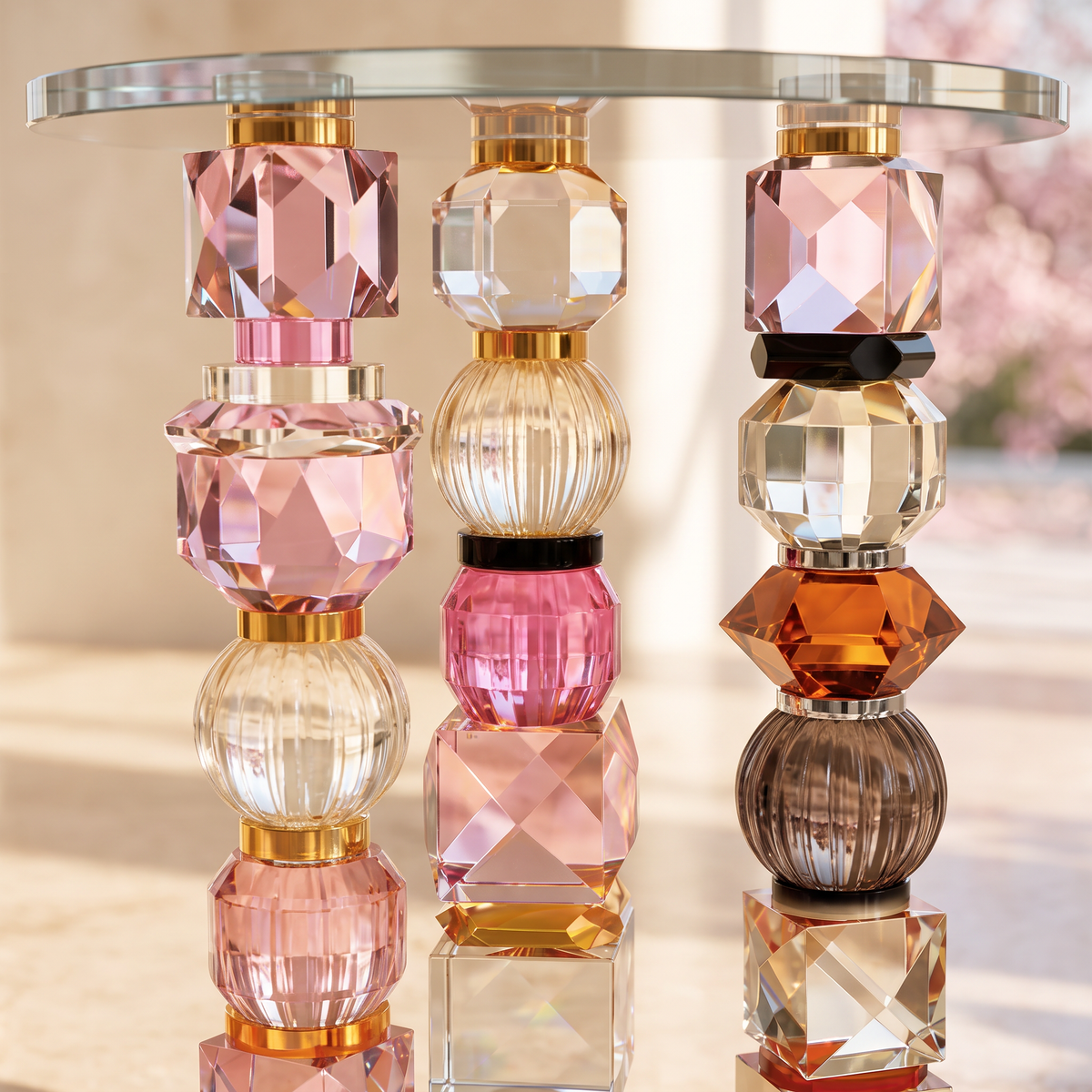 The Prismatic Crystal Side Table