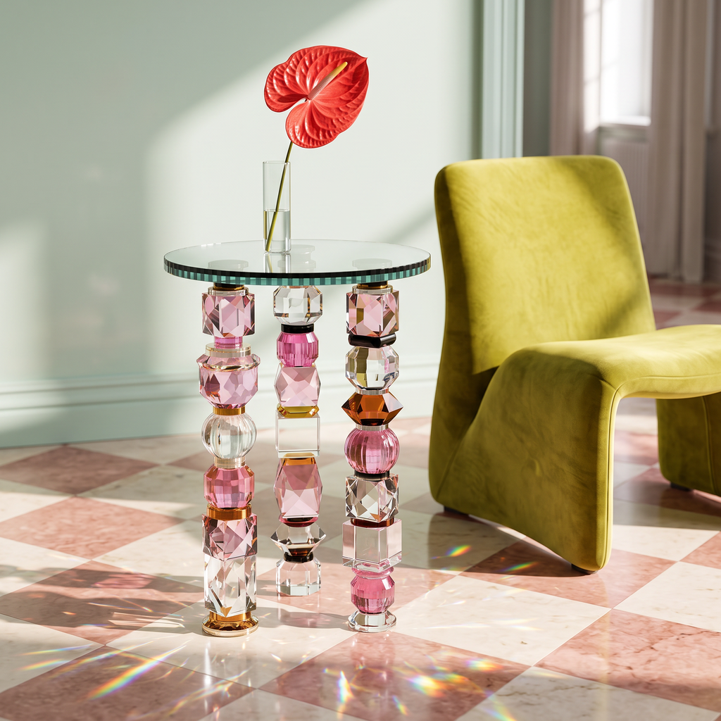 The Prismatic Crystal Side Table