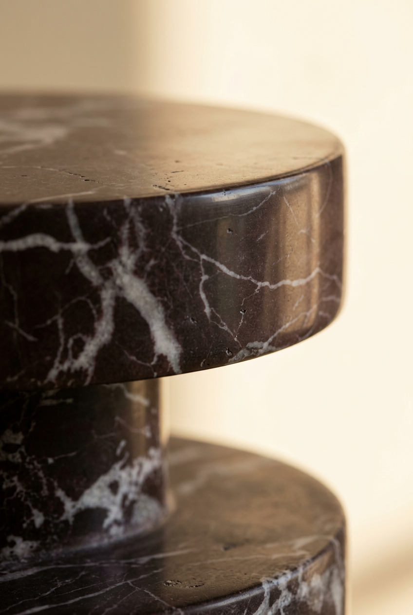 The Rocchetto Marble Side Table