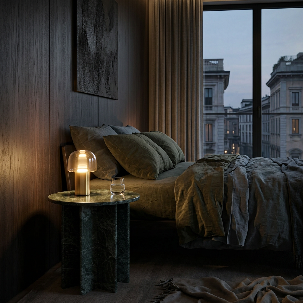 Verde Marble Side Table