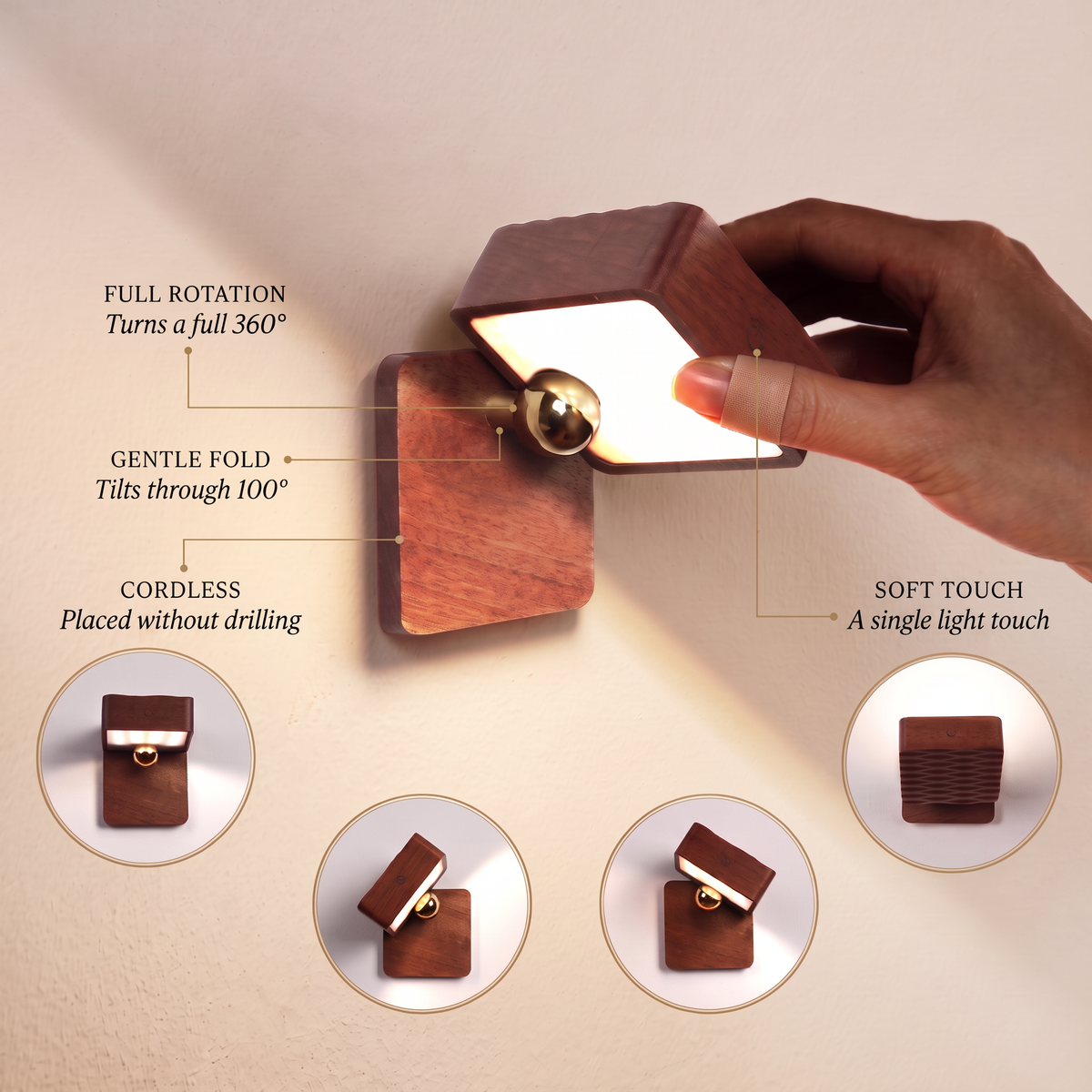 The Onda Wireless Wall Light